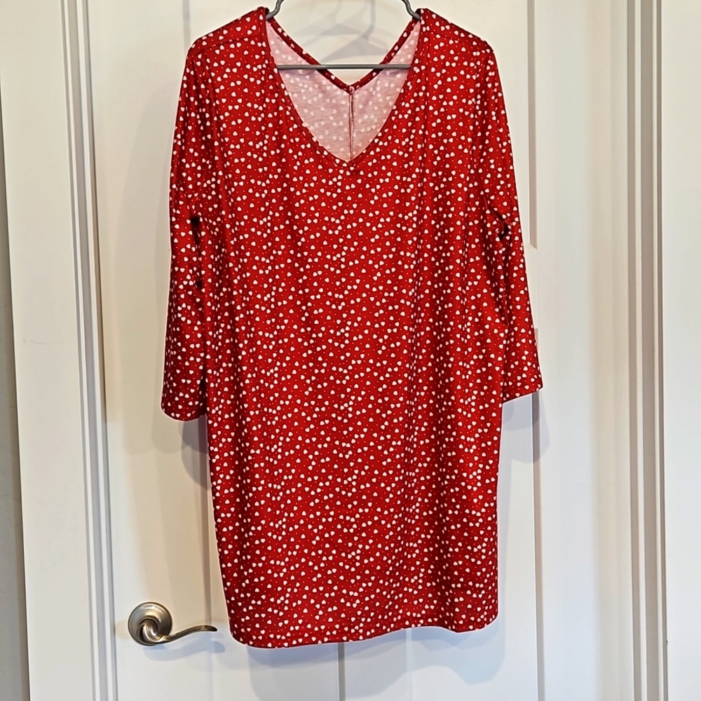 2XL shirt sleeve heart t-shirt